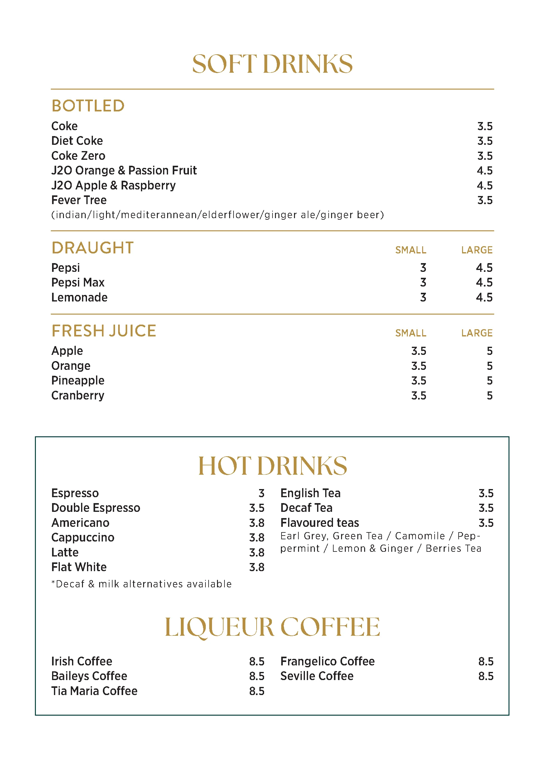 Drinks menu page 7